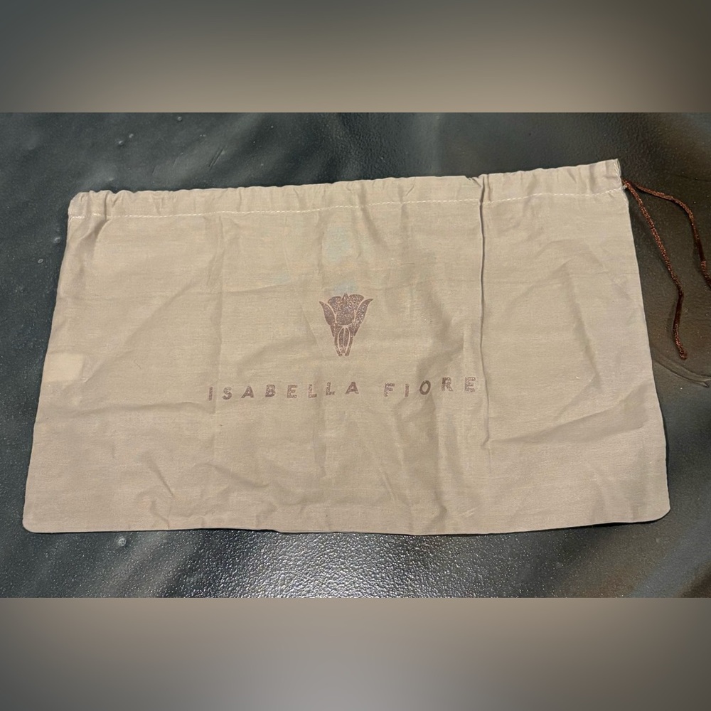 Isabella Fiore Drawstring Dust Bag Storage for Handbag Pink Glimmer Tote Travel